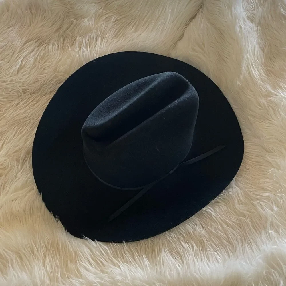 Black  cowboy  hat - Picture 8 of 12